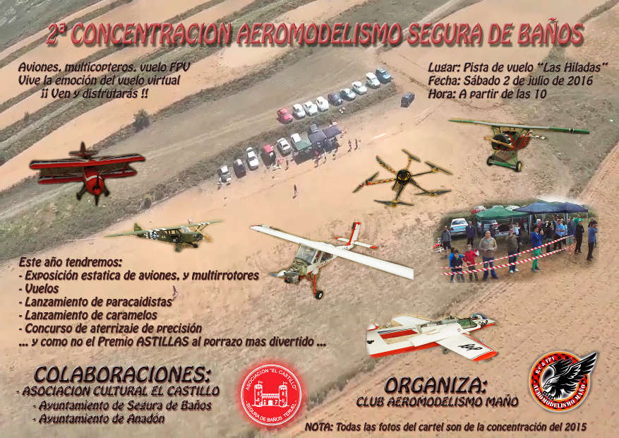 Aeromodelismo 2 de julio en Segura (Teruel).