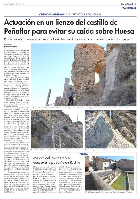 El patrimonio de Huesa en Diario de Teruel